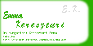 emma kereszturi business card